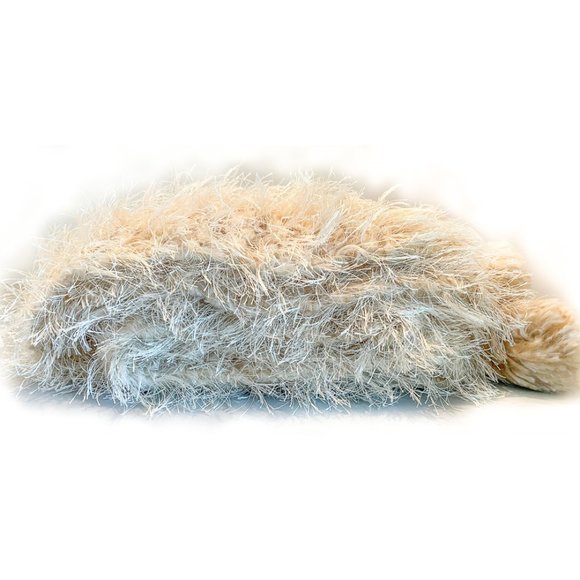 NWOT SOFT FUZZY LONG SCARF WITH TASSELS - Picture 3 of 4